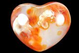 Colorful Carnelian Agate Heart #125847-1